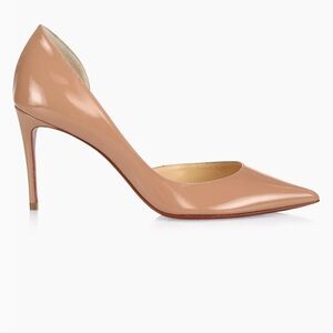 Christian louboutin patent iriza blush heel 37